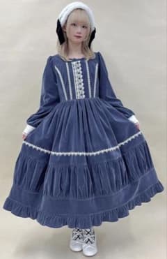 axes femme Chalmiere ウィンターワンピース（ブルー） - メルカリ