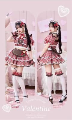 チョコラブチェックメイド《バレンタインコスプレ》Malymoon - メルカリ