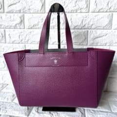 キキララ様専用A.D.M.J. トートバッグ 逆台形 パープルシボ革 トート