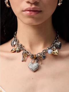 1JINN STUDIOチェーンネックレス ハートチャーム - メルカリ