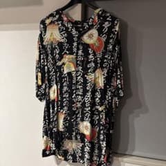 ラ*ン様 SUN SURF サンサーフ 火消 纏 写経 漢字 ちりめん アロハシ