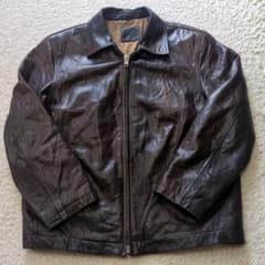 90s古着 VINTAGEヴィンテージ レザージャケット肉厚 - メルカリ