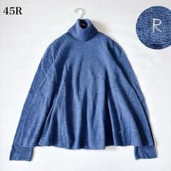 未使用級♡45R アルル超ガーゼのフレアータートルネックTシャツ