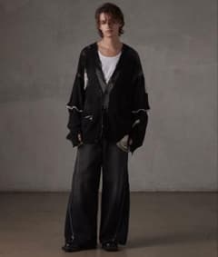 GRANCY】グランシーディストラクションデザインビッグカーディガン