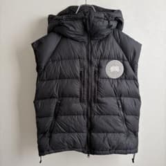 美品✨希少‼︎】カナダグース ダウンベスト 両面ビッグワッペン 黒