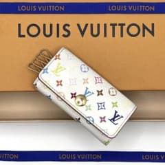 ルイヴィトン ミュルティクレ4 マルチカラー 4連キーケース ホワイト