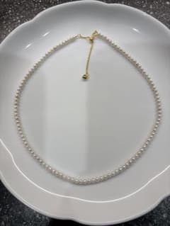 訳あり 照り艶最強 ホワイト あこやベビーパール 3mm 希少サイズ K18GP