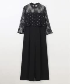 美品☆diagram ダイアグラム 刺繍ワイドサロペット 結婚式 M ドレス