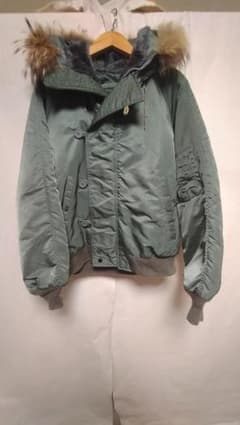 ビンテージスピワック緑タグN-2Bフード付きコヨーテナイロンフライト