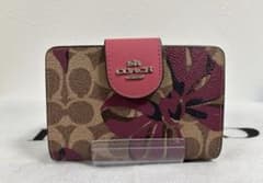 COACH フラワーパターン 二つ折り財布 訳あり - メルカリ
