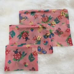 フェイラー メッシュポーチ3点セット✨ハイジ柄 ピンク - メルカリ