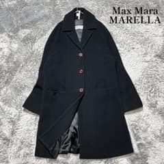 MaxMara MARELLA ウール チェスターコート XL相当 イタリア製 - メルカリ