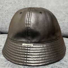 COOTIE PRODUCTIONS レザー バケットハット クーティー 黒 - メルカリ