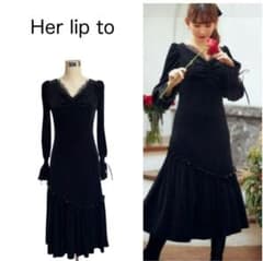 ベロア レース ミディドレスLux Velour Lace Midi Dress - メルカリ