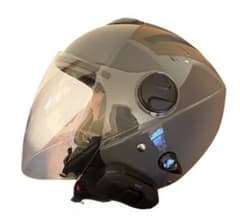 ZACK ジェットヘルメット グレー SENA インカム付き - メルカリ