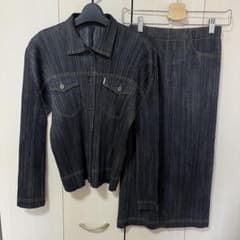 PLEATS PLEASE ISSEY MIYAKE デニム転写セットアップ - メルカリ