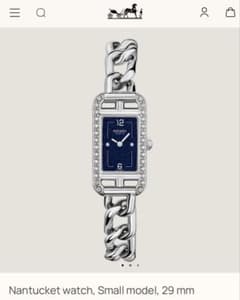 専用】エルメス腕時計ナンタケットPM 29 mm ダイヤモンド ステンレス