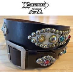 超レア‼️⭐️ウルフズヘッド⭐️マルチカラーストーン⭐️シルバー