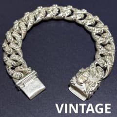 US輸入 スカルブレスレット 80sヴィンテージ メキシカン 925刻印あり