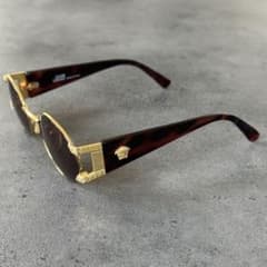 VERSACE メデューサ 鼈甲 金縁 フルリム オーバル サングラス② - メルカリ