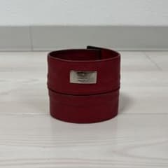 GUCCI トムフォード期 レザー コインケース ブレスレット 赤 レッド