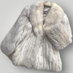 本毛皮☆ブルーフォックス FOX ファーコート ふわふわ◎ 13号 - メルカリ