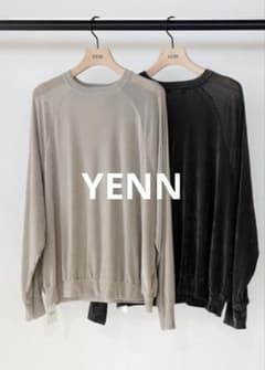 新品タグ付【YENN イエン】フロッキーチュールプルオーバー ベージュ