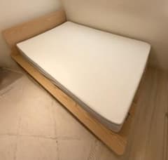 セット】ダブルベッドフレーム＋コアラマットレス／たのメル便発送