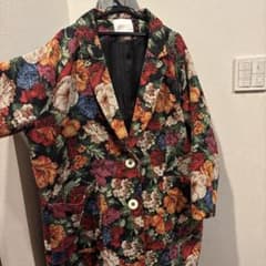 manana suerte マニャーナスエルテ 花柄 ゴブラン チェスターコート