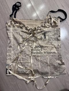 ジョンガリアーノ ニュースペーパーキャミソール - メルカリ