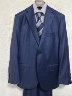 新品】ロロピアーナ 生地使用 メンズ スーツ AB6 LL 花紺 オーバーペン