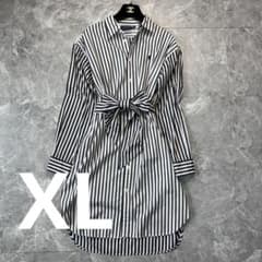 極美品 ラルフローレン ワンピース XL ベルト ストライプ ポニー 刺繍