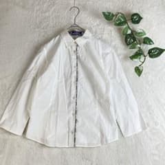 バーバリーブルーレーベル 七分袖シャツ ノバチェック ホースロゴ刺繍