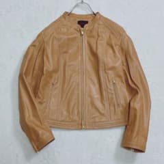 トゥモローランド コレクション』ラムレザージャケット 羊革 キャメル