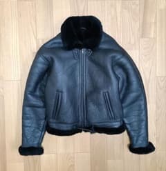 SUZUYA スズヤ ブラック B-3ジャケット レザー 羊革 - メルカリ