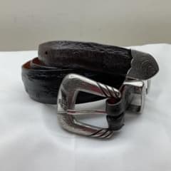ルケーシー ベルト オーストリッチ ダークブラウン 34インチ - メルカリ