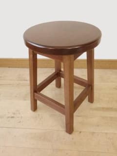 北海道手作り家具 ウォールナット材 スツールA 座面一枚板 - メルカリ