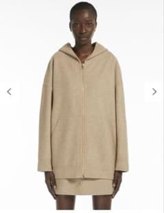 ク*ラ様 マックスマーラフード ウールカシミヤオーバーサイズ