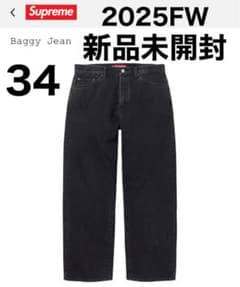 Supreme Baggy Jean 34 Black バギージーンズ 未開封 - メルカリ