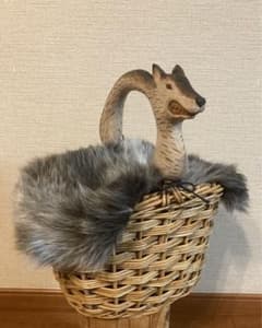 新品KIYATA 動物バスケット かごバッグ キヤタ - メルカリ