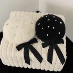 mmeeme ベレー帽 White エムエメ - メルカリ