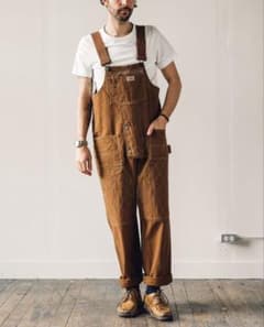 お*ん様 Nigel Cabourn CARPENTER DUNGAREE 茶 - メルカリ