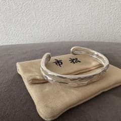 市松 シルバーバングル ダブルスタイル - メルカリ