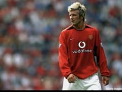 希少】02-03 マンチェスターU ユニフォーム ベッカム ゲームシャツ