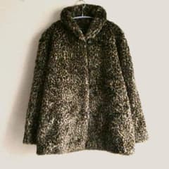 agnes b. アニエスベー レオパード柄 フェイクファーコート - メルカリ