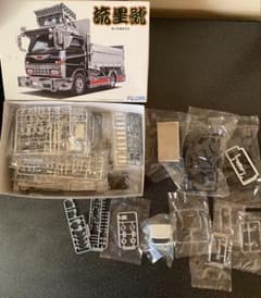 デコトラプラモデル フジミ製流星號アオシマ製楽プラ デュトロセット