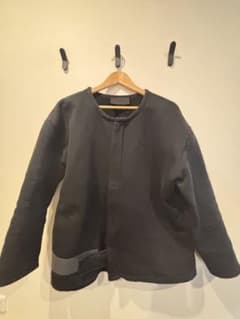 PRADA プラダ ノーカラー パデッドジャケット ブラック 年代07 - メルカリ