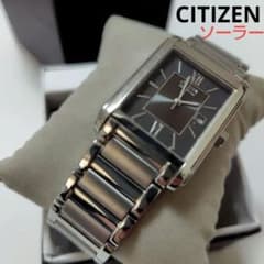 ソーラー発電】CITIZEN FRA59-2431 四角スクエア型がおしゃれ！ - メルカリ