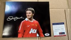 ベッカム サインフォト マンチェスター・ユナイテッド PSA/DNA認証