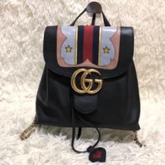 未使用級✨グッチ レザー ミニ リュック チェーン シェリーライン